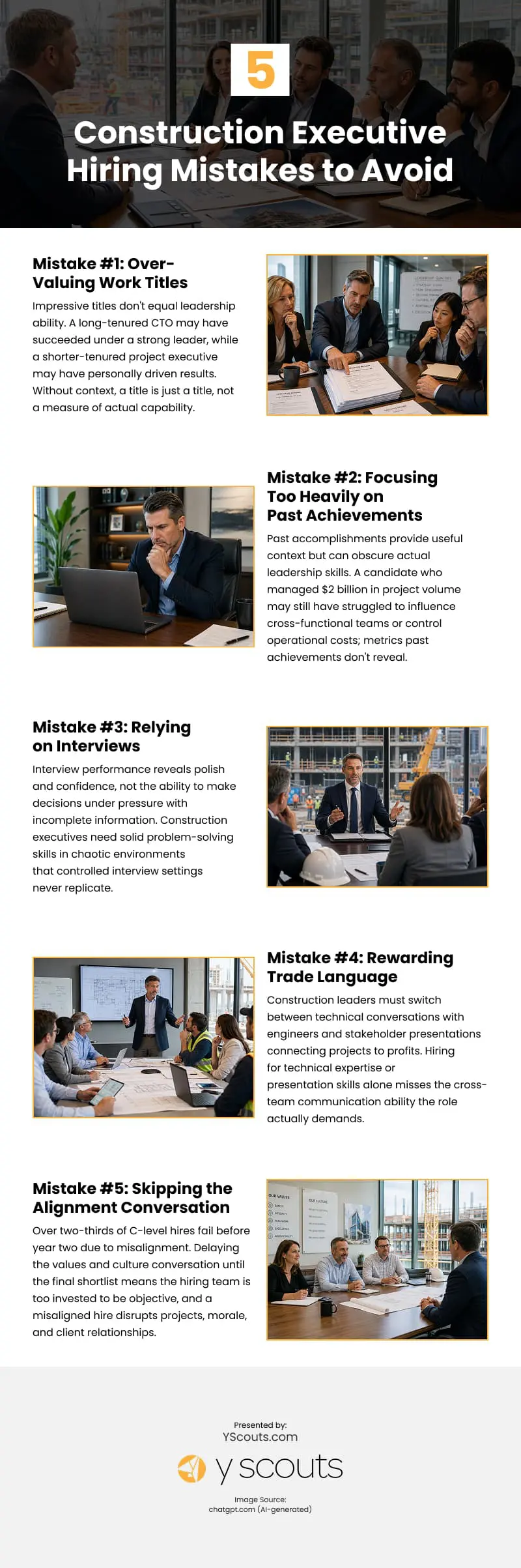 5 Construction Executive Hiring Mistakes to Avoid Infographic