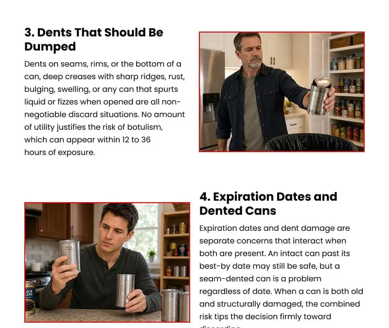 6 Facts About Dented Cans in Your Emergency Kit