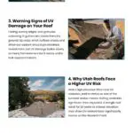 6 Long-Term Effects of UV Rays on Your Roof Infographic