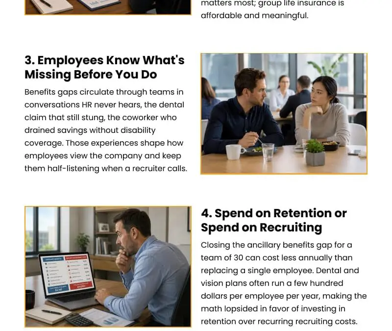 6 Reasons Ancillary Benefits Are Cheaper Than Recruiting