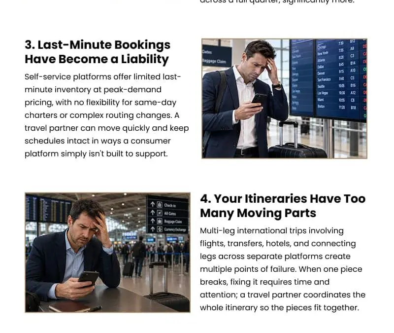 6 Signs Your Business Travel Has Outgrown Self-Service Tools