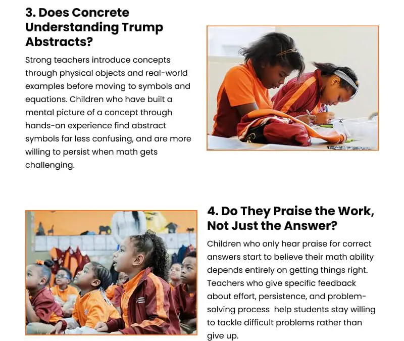 6 Signs Your Child’s Math Teacher Creates a Safe Learning Space