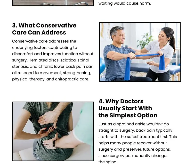 6 Things to Consider Before Back Surgery