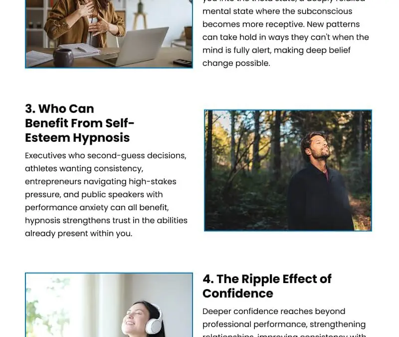 5 Ways Hypnosis Affects Low Self-Esteem