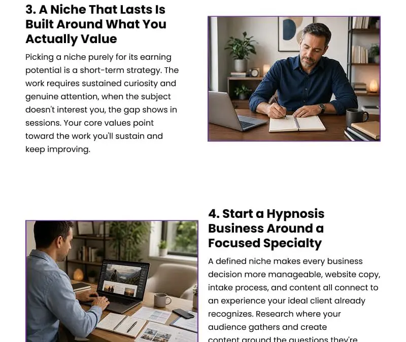 6 Ways Niche Marketing Builds Your Hypnosis Practice