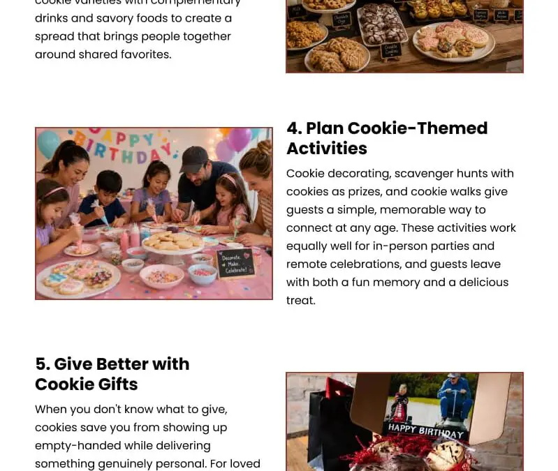 7 Ways to Elevate a Birthday with Cookies