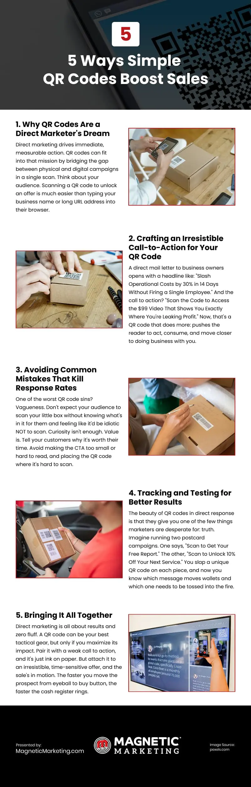 5 Ways Simple QR Codes Boost Sales Infographic 5 Ways Simple QR Codes Boost Sales Infographic