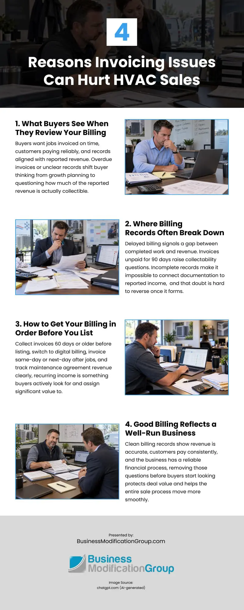 4 Reasons Invoicing Issues Can Hurt HVAC Sales Infographic 4 Reasons Invoicing Issues Can Hurt HVAC Sales Infographic