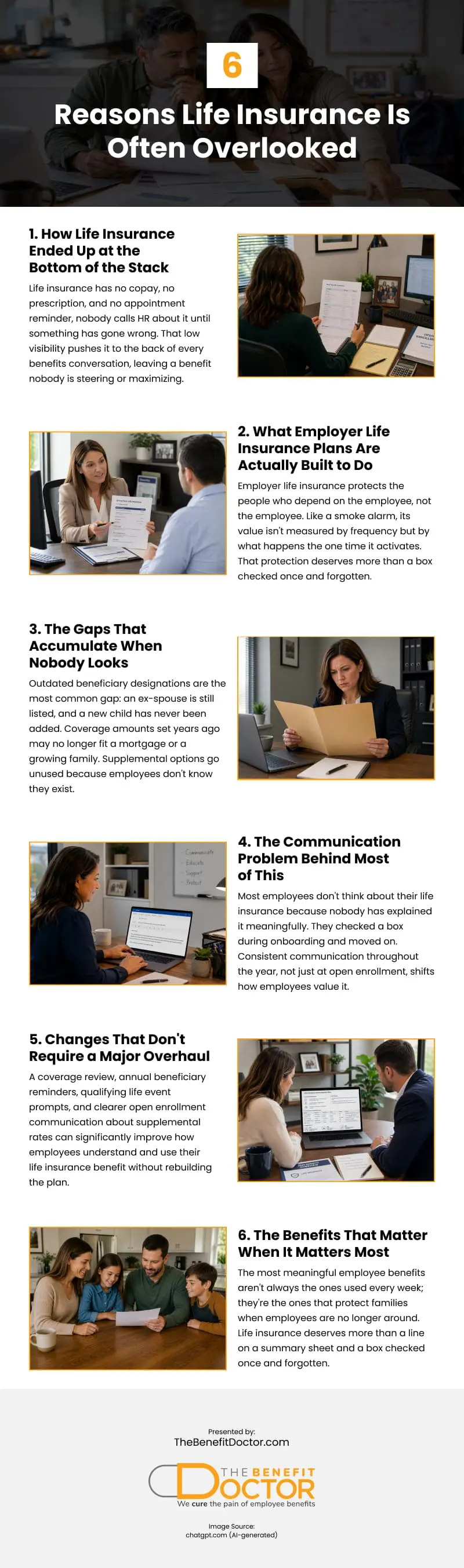 6 Reasons Life Insurance Is Often Overlooked Infographic