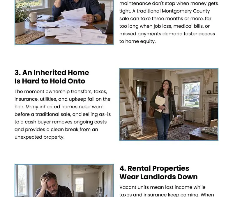 5 Reasons Montgomery County Homeowners Need to Sell Fast