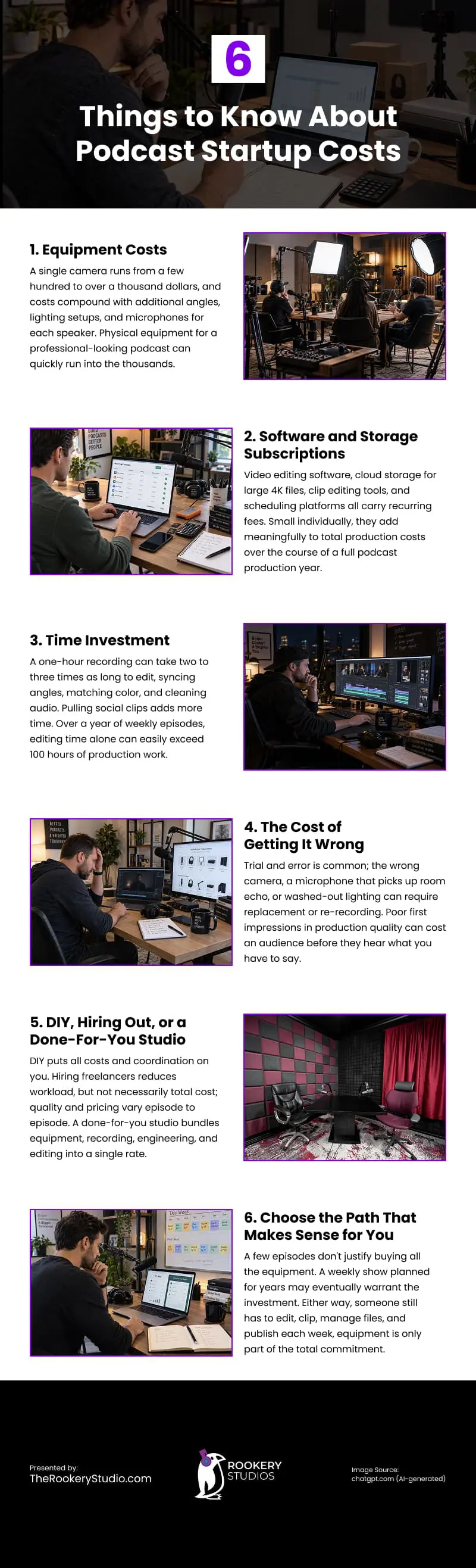 6 Things to Know About Podcast Startup Costs Infographic 6 Things to Know About Podcast Startup Costs Infographic