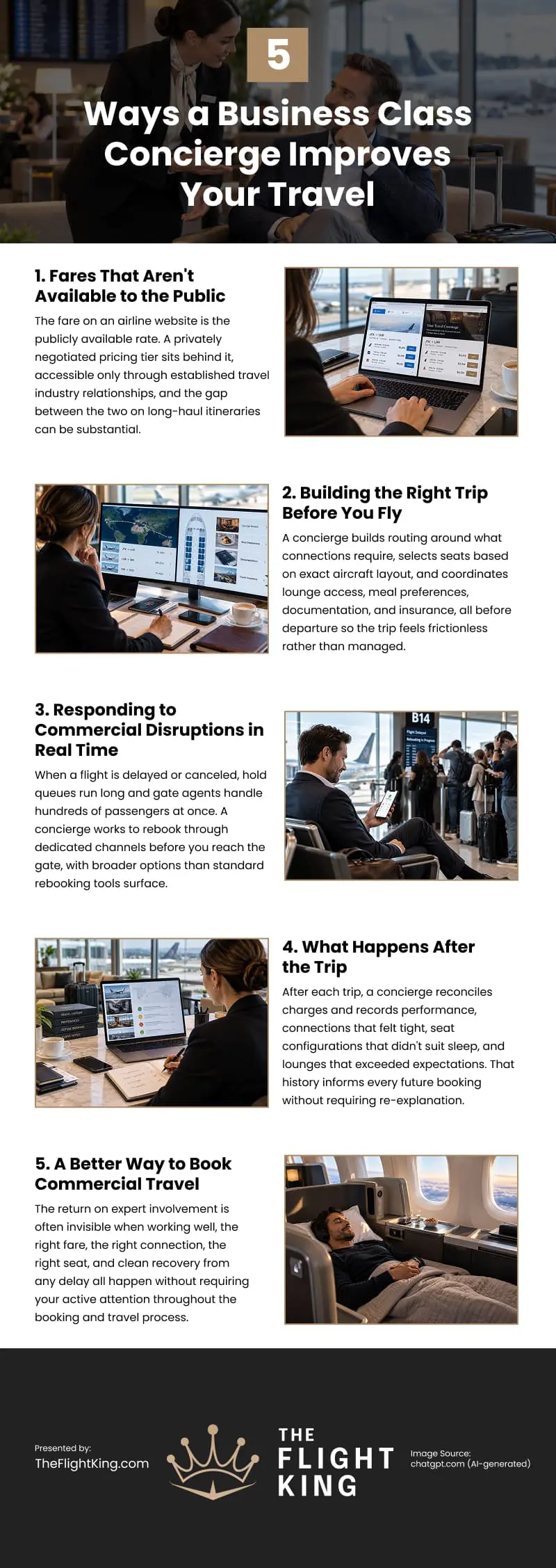 5 Ways a Business Class Concierge Improves Your Travel Infographic 5 Ways a Business Class Concierge Improves Your Travel Infographic