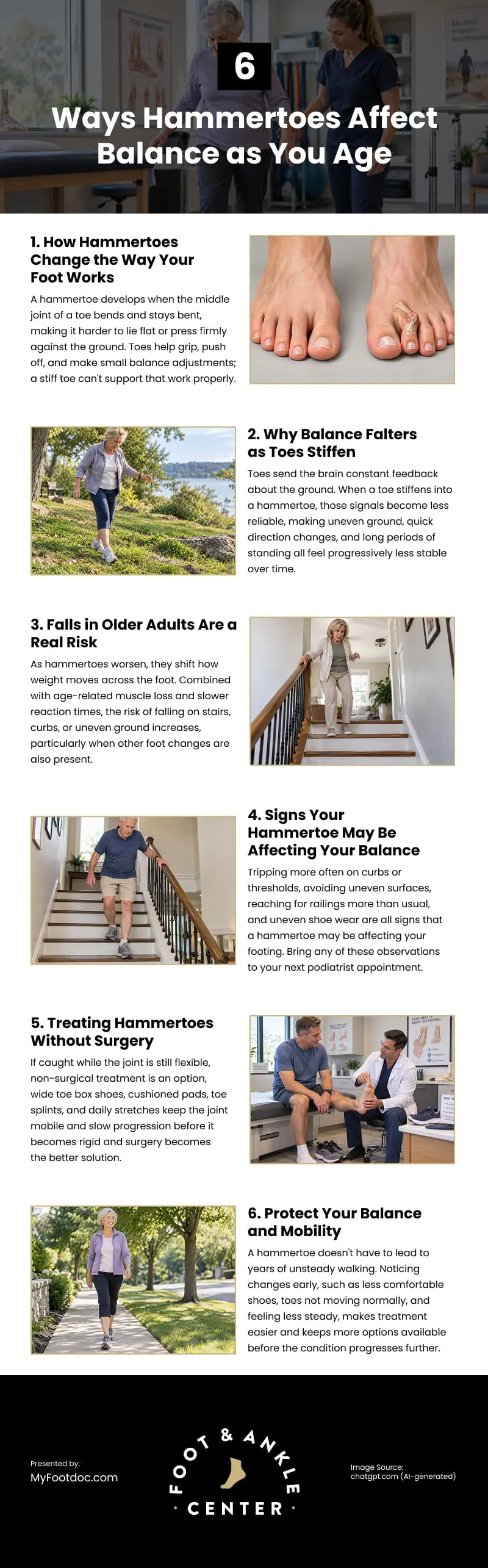 6 Ways Hammertoes Affect Balance as You Age Infographic 6 Ways Hammertoes Affect Balance as You Age Infographic