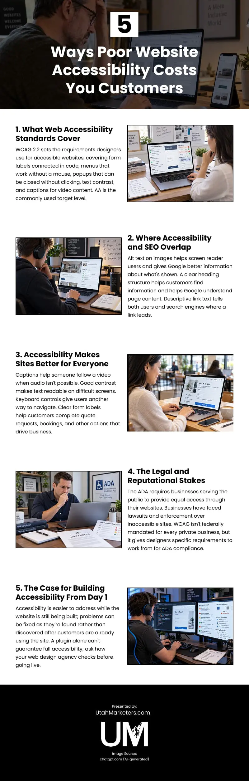 5 Ways Poor Website Accessibility Costs You Customers Infographic