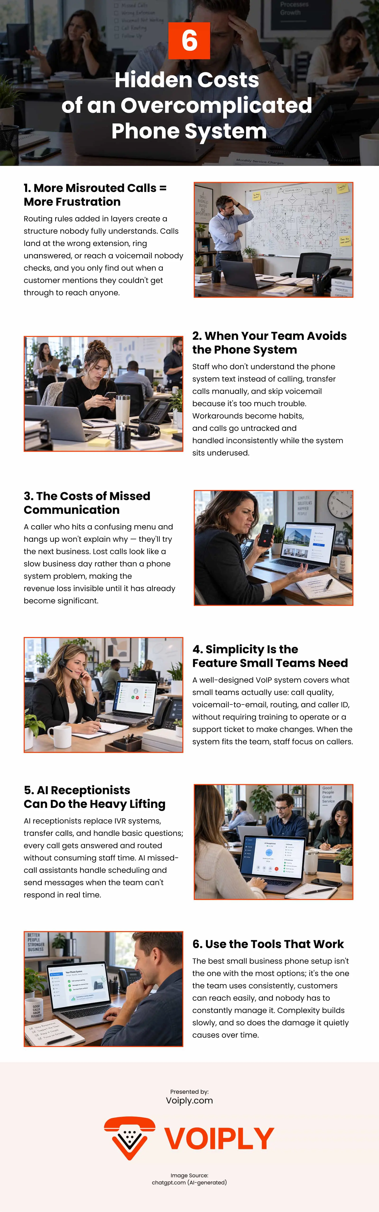 6 Hidden Costs of an Overcomplicated Phone System Infographic 6 Hidden Costs of an Overcomplicated Phone System Infographic