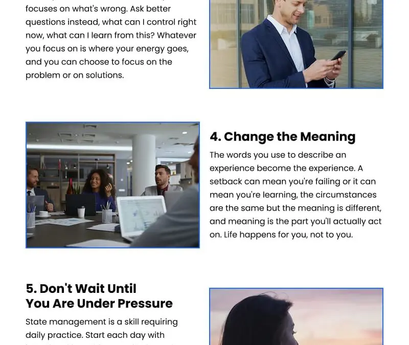 7 Strategies Top Performers Thrive Under Pressure