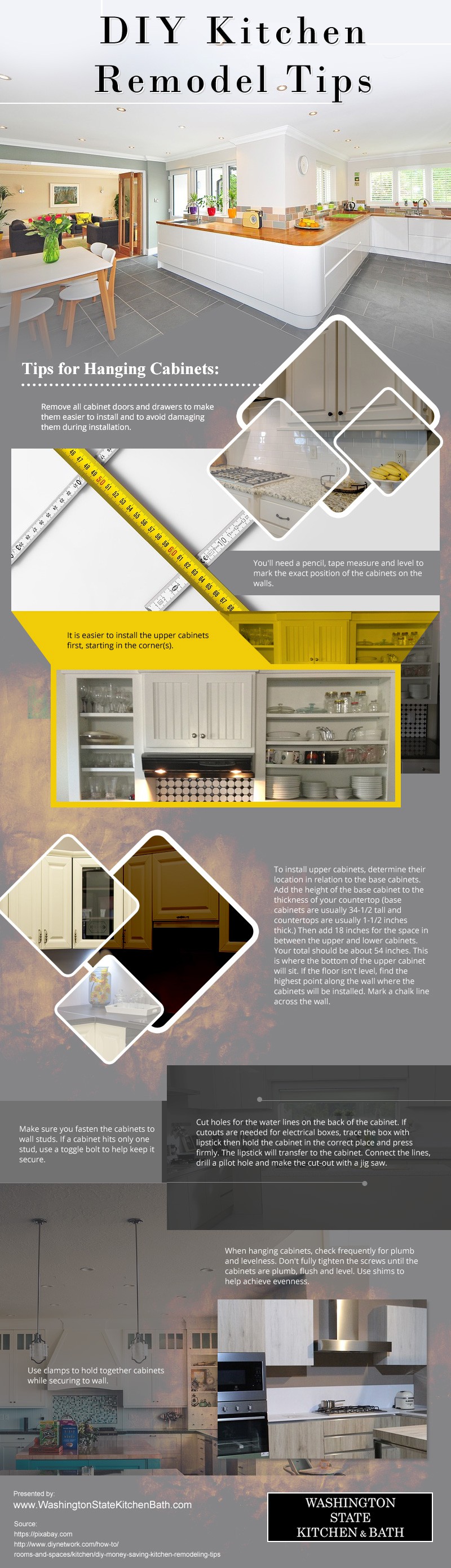 DIY-Kitchen-Remodel-Tips Infographic