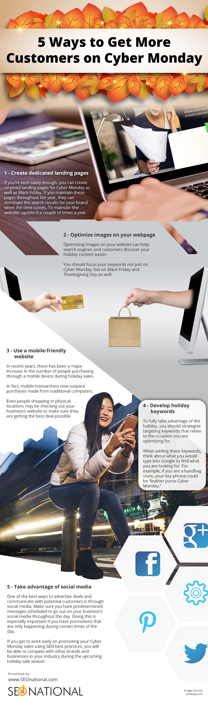 5-Ways-to-Get-More-Customers-on-Cyber-Monday Infographic