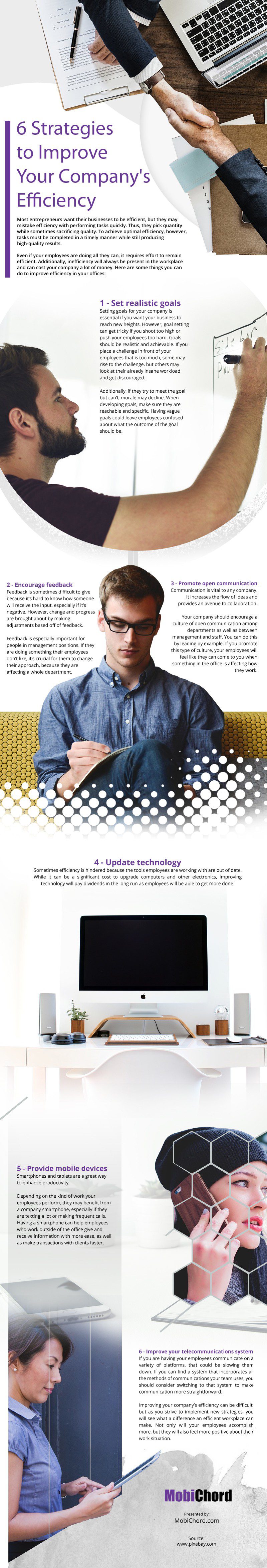 6 Strategies to Improve Your Company's Efficiency Infographic 6 Strategies to Improve Your Company's Efficiency Infographic