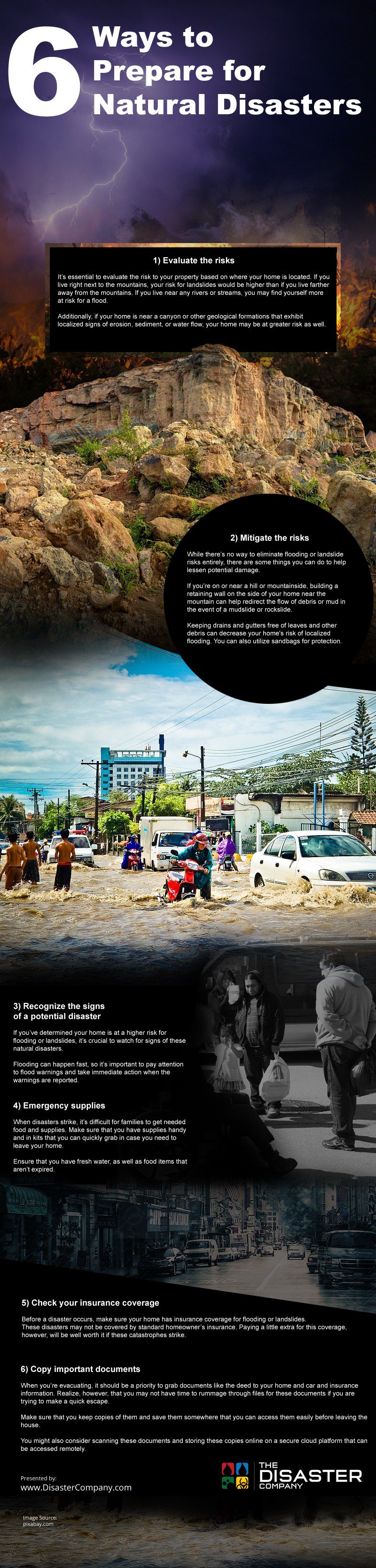6 Ways to Prepare for Natural Disasters Infographic 6 Ways to Prepare for Natural Disasters Infographic