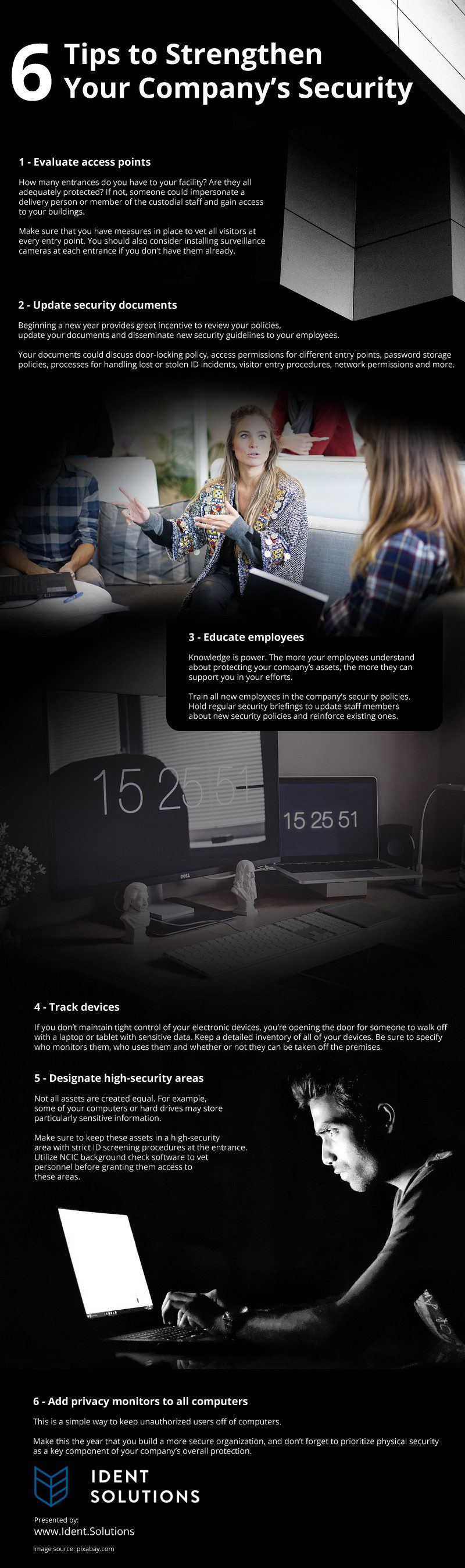 6 Tips to Strengthen Your Company’s Security Infographic 6 Tips to Strengthen Your Company’s Security Infographic