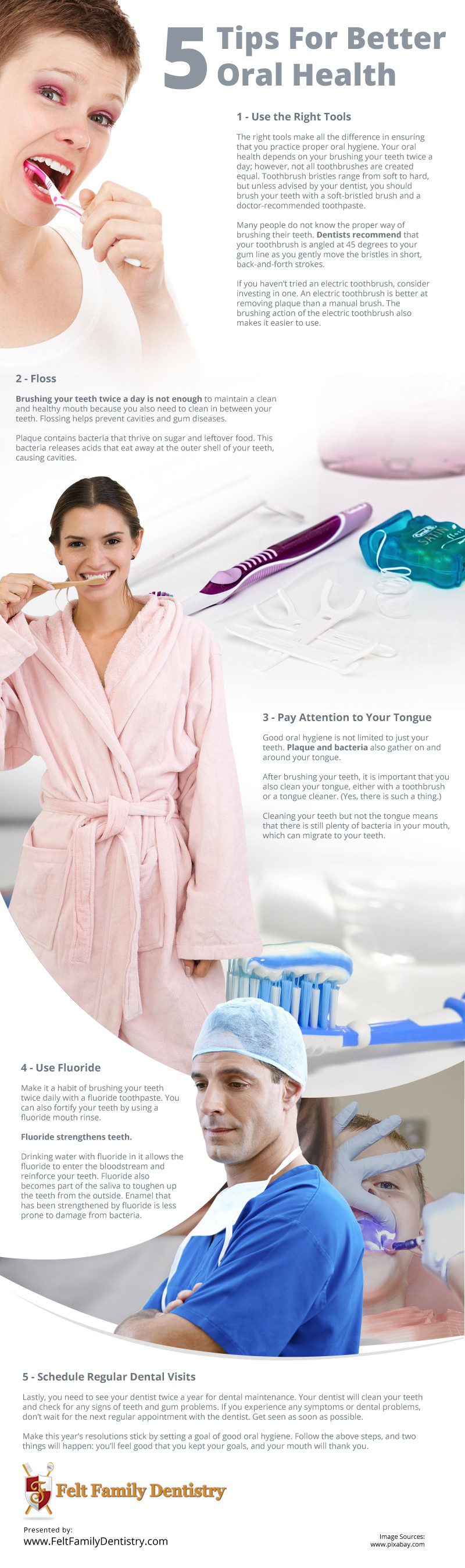 5 Tips for Better Oral Health Infographic 5 Tips for Better Oral Health Infographic
