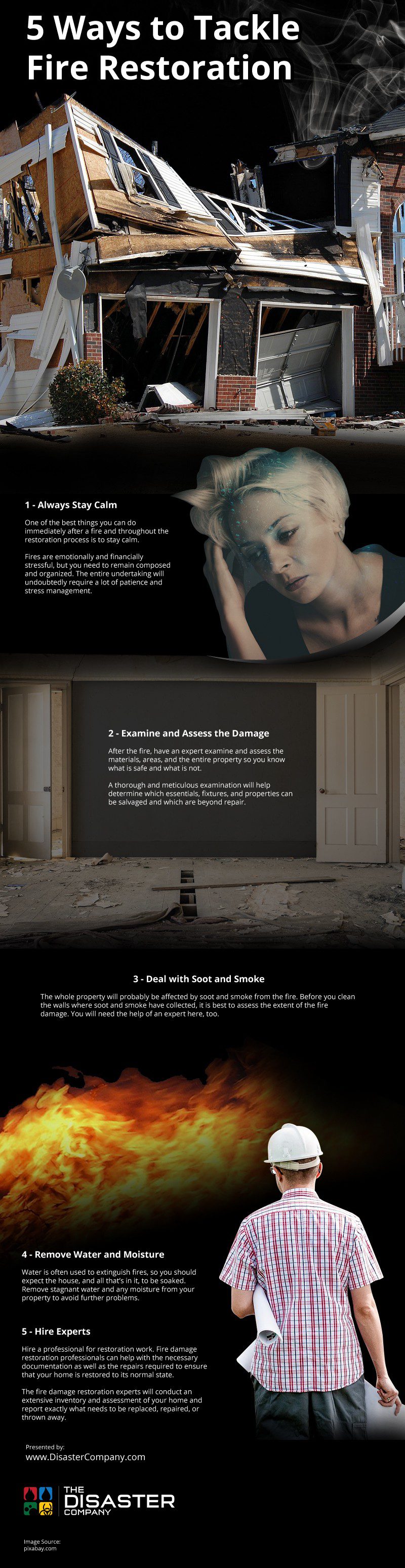 5 Ways to Tackle Fire Restoration Infographic 5 Ways to Tackle Fire Restoration Infographic