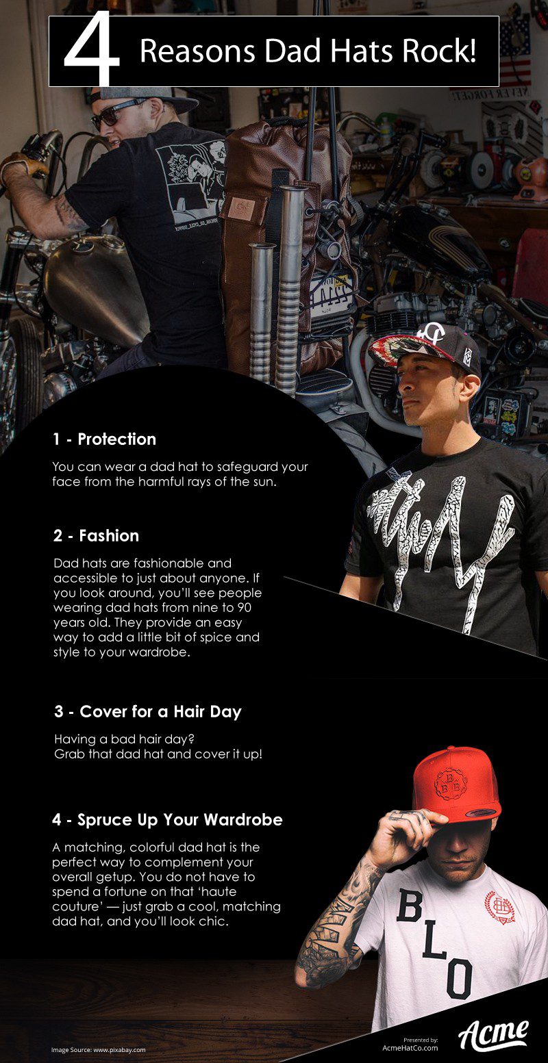 4 Reasons Dad Hats Rock Infographic 4 Reasons Dad Hats Rock Infographic