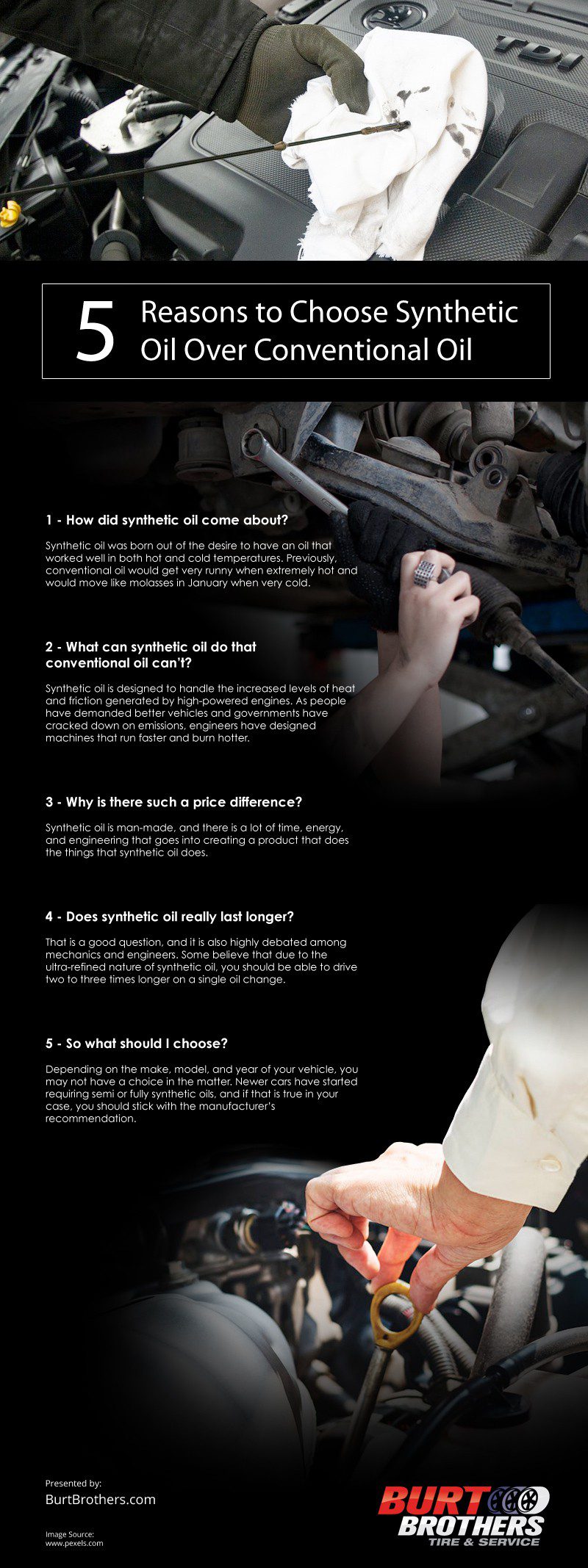5 Reasons to Choose Synthetic Oil Over Conventional Oil Infographic 5 Reasons to Choose Synthetic Oil Over Conventional Oil Infographic