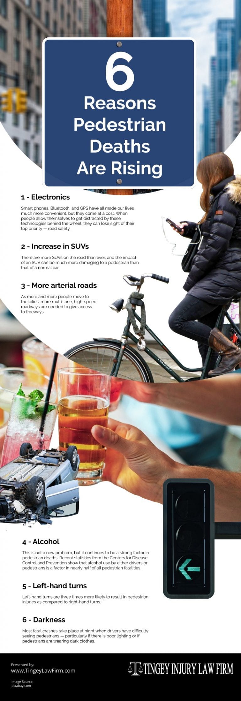 6 Reasons Pedestrian Deaths Are Rising Infographic