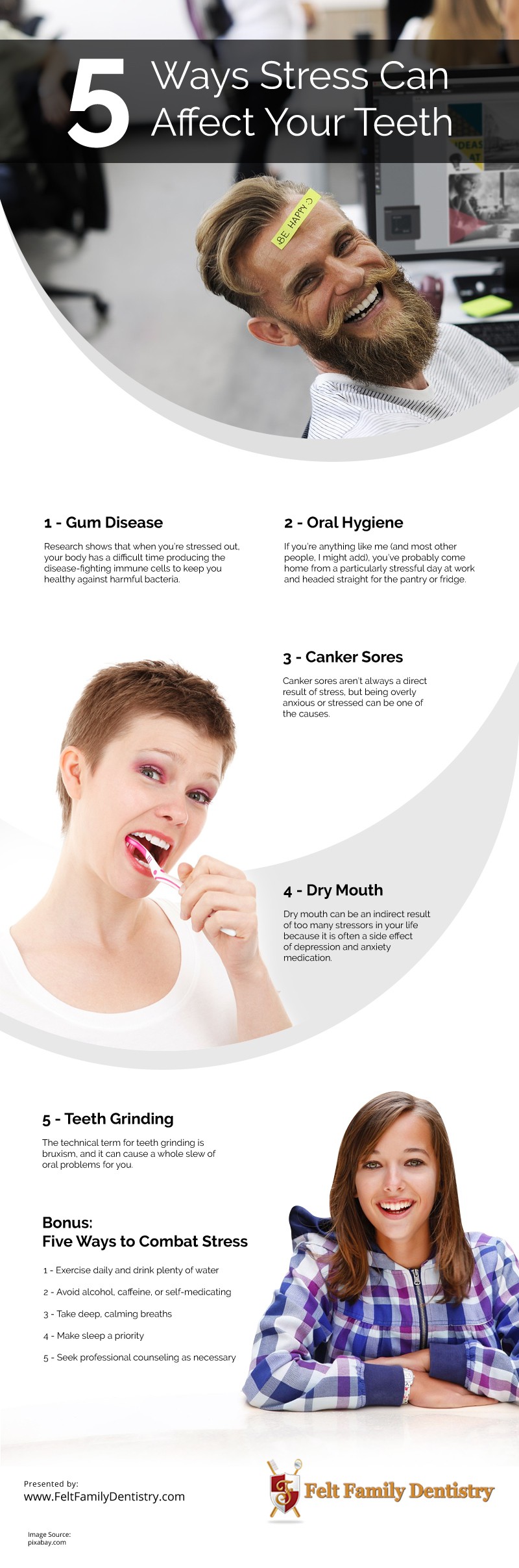 5 Ways Stress Can Affect Your Teeth Infographic
