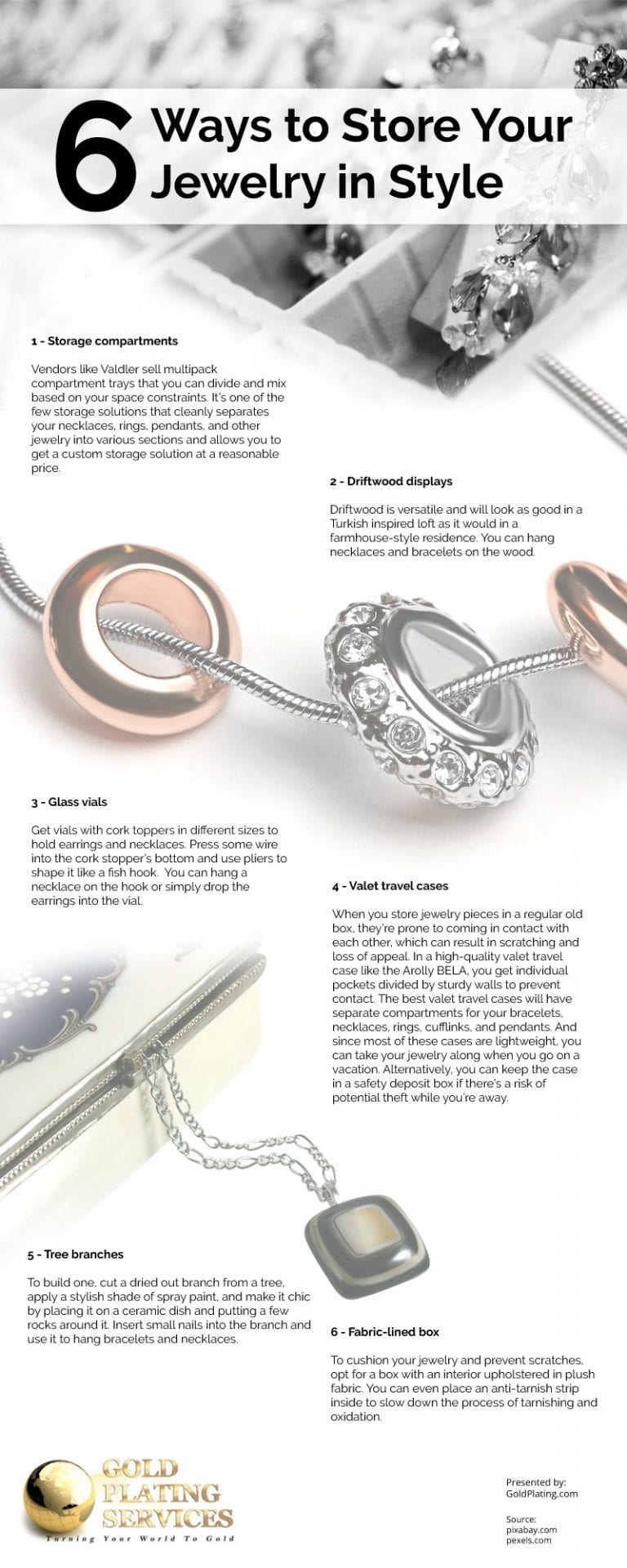 6 Ways to Store Your Jewelry in Style Infographic