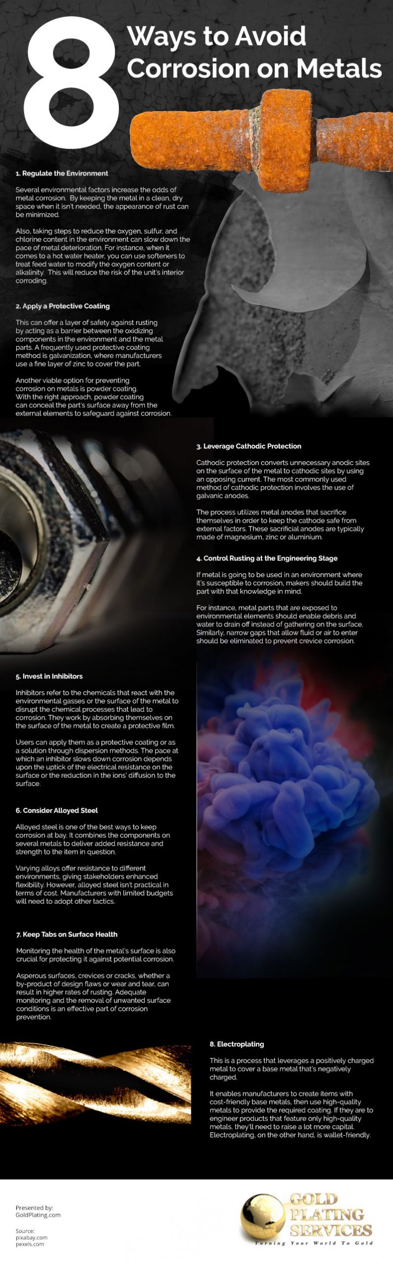 8 Ways to Avoid Corrosion on Metals Infographic