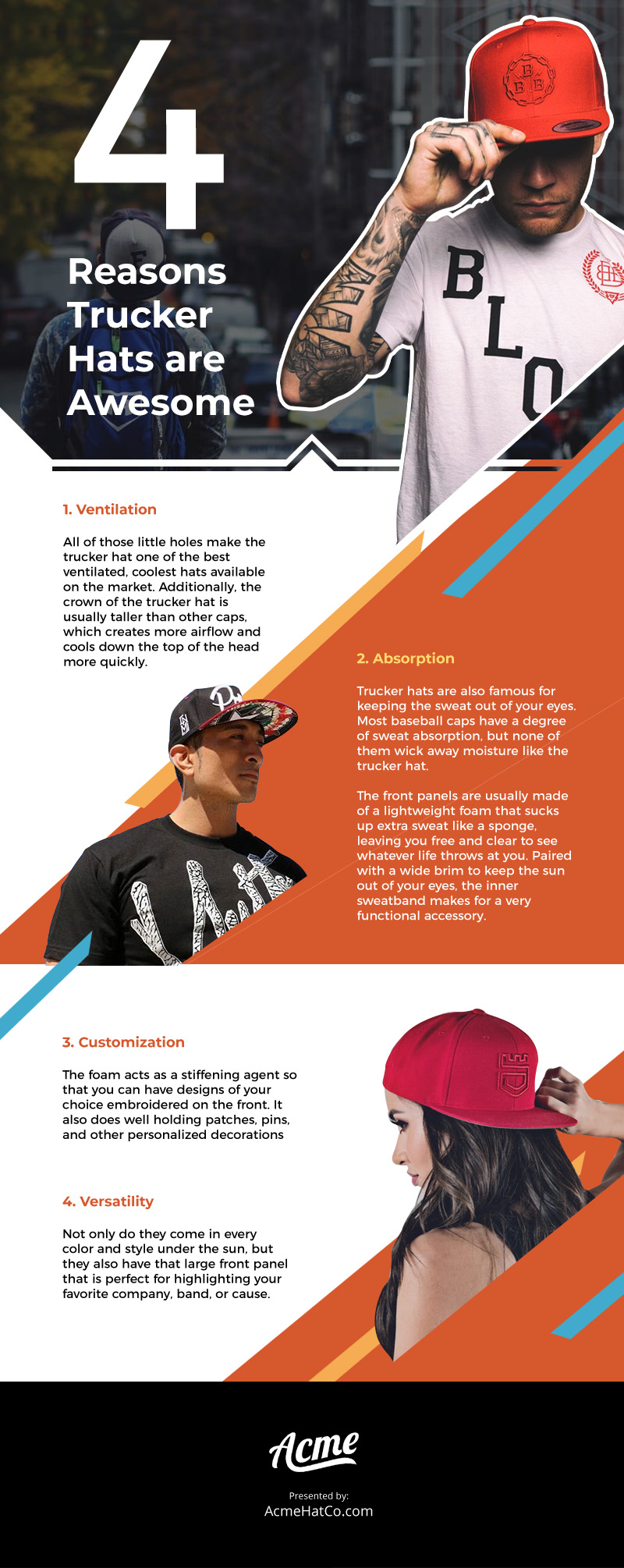 4 Reasons Trucker Hats are Awesome Infographic