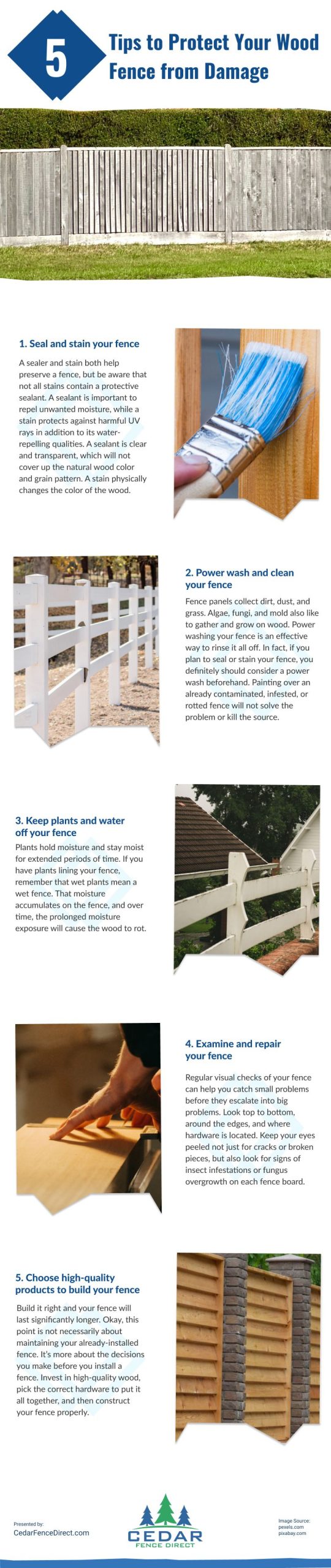 5 Tips to Protect Your Wood Fence from Damage Infographic