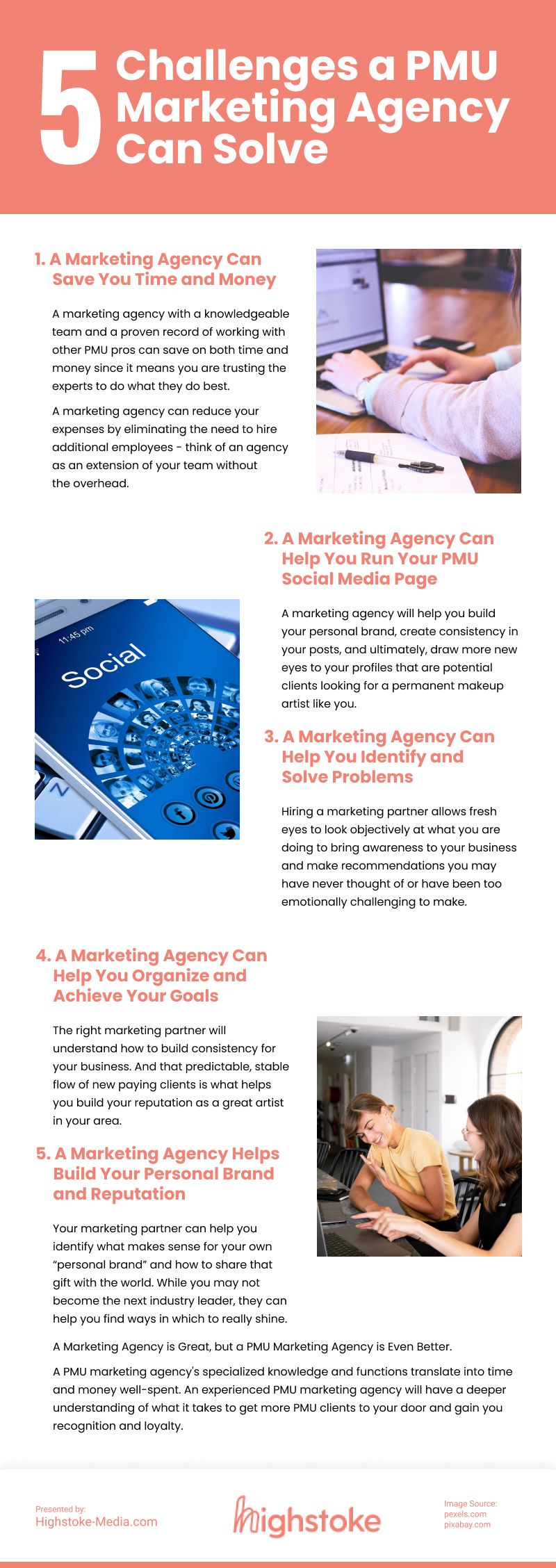 5 Challenges a PMU Marketing Agency Can Solve Infographic