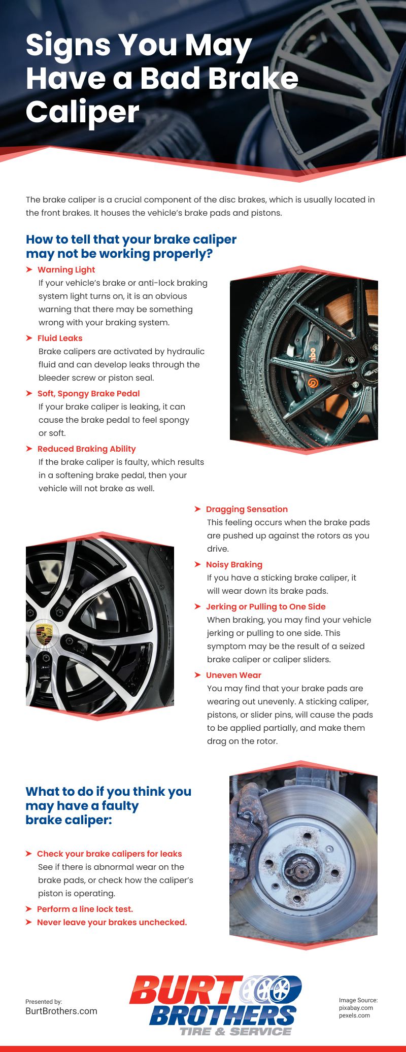 Signs You May Have a Bad Brake Caliper Infographic