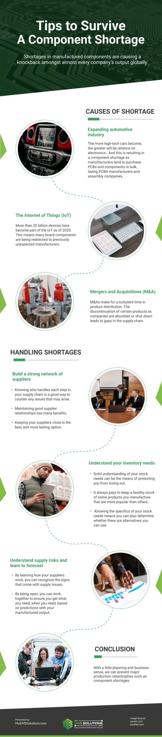 Tips to Survive A Component Shortage Infographic