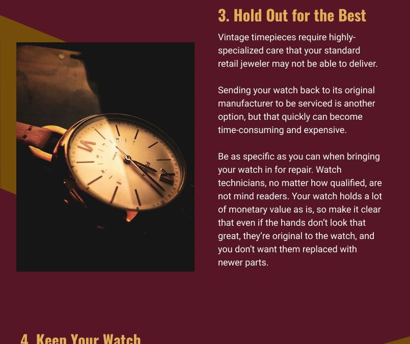 5 Ways To Show Your Love For Vintage Watches