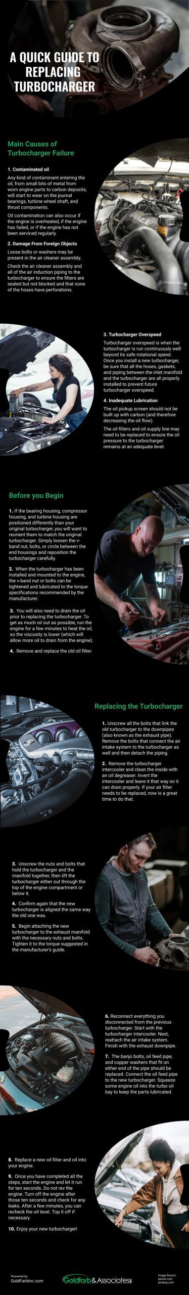 A Quick Guide to Replacing Turbocharger Infographic