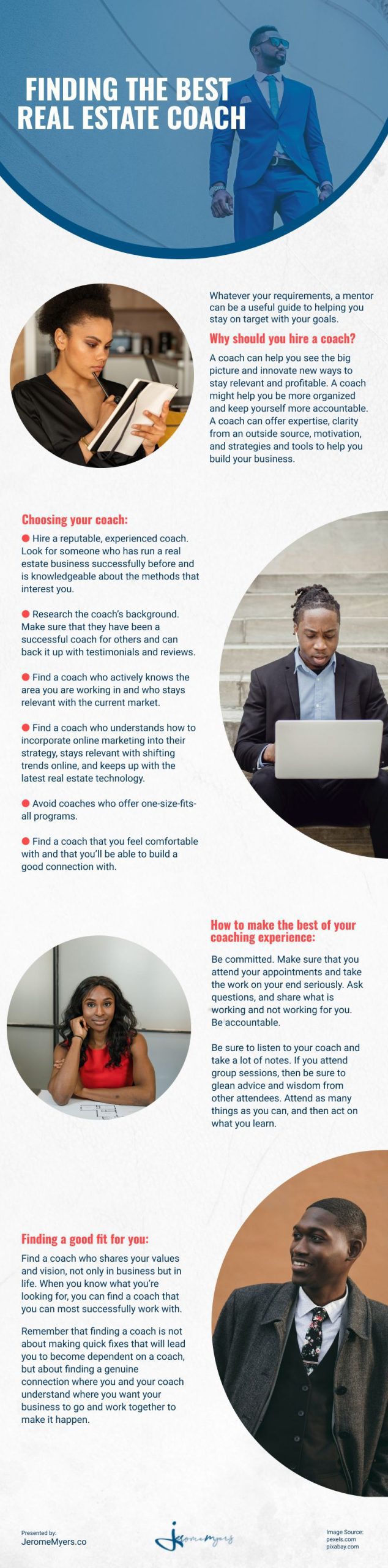 Finding the Best Real Estate Coach Infographic