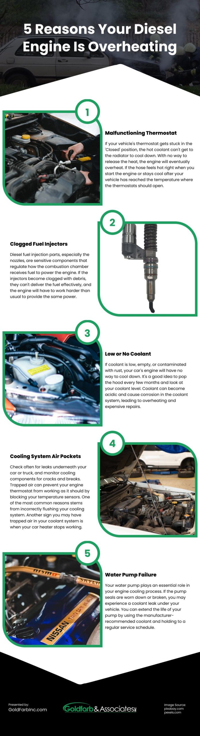 5 Reasons Your Diesel Engine Is Overheating Infographic
