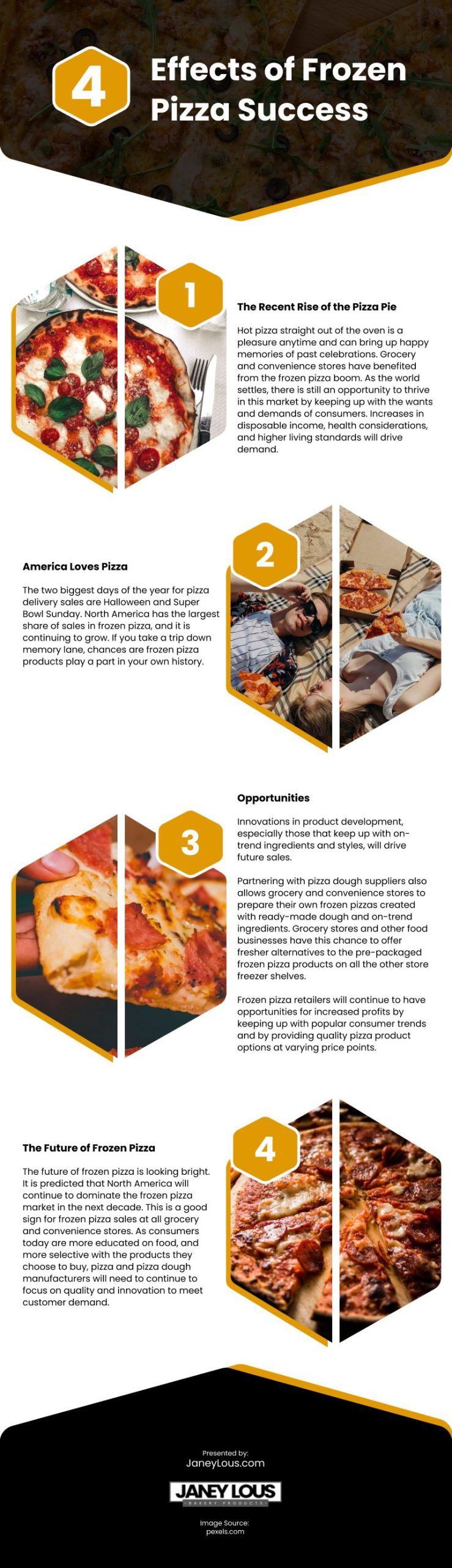 4 Effects of Frozen Pizza Success Infographic