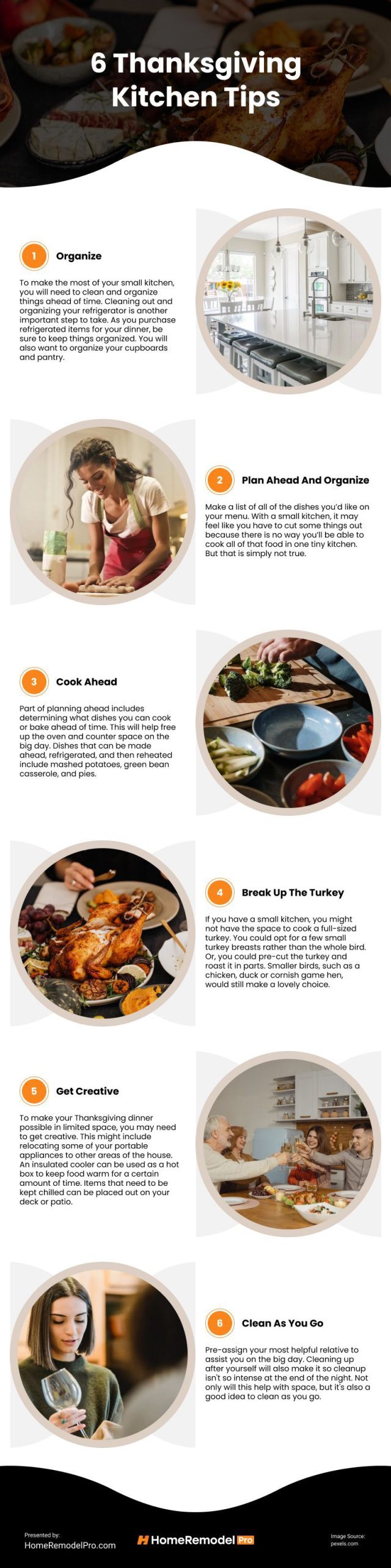6 Thanksgiving Kitchen Tips Infographic