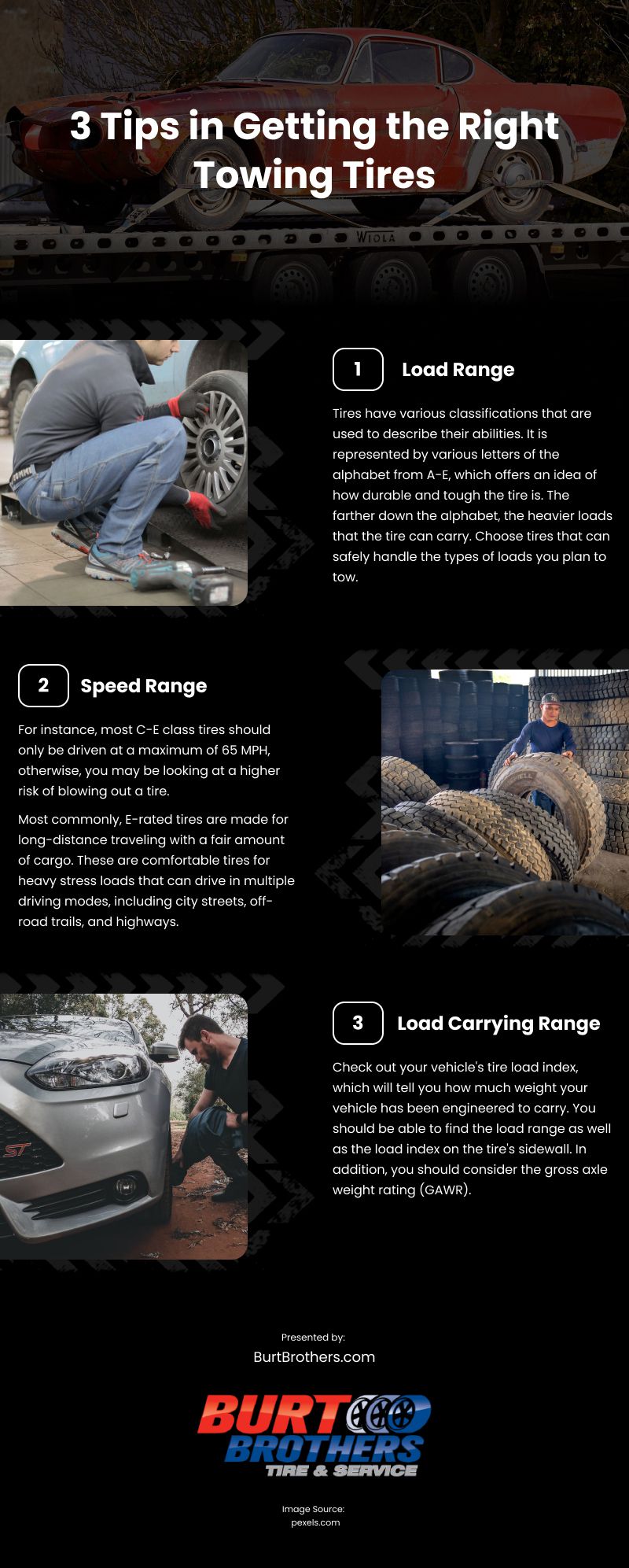 3 Tips in Getting the Right Towing Tires Infographic