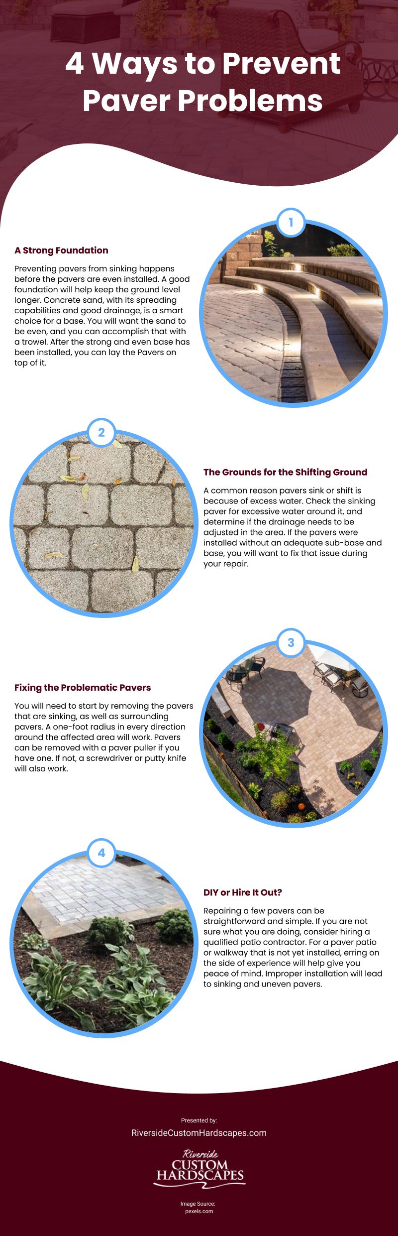 4 Ways to Prevent Paver Problems Infographic