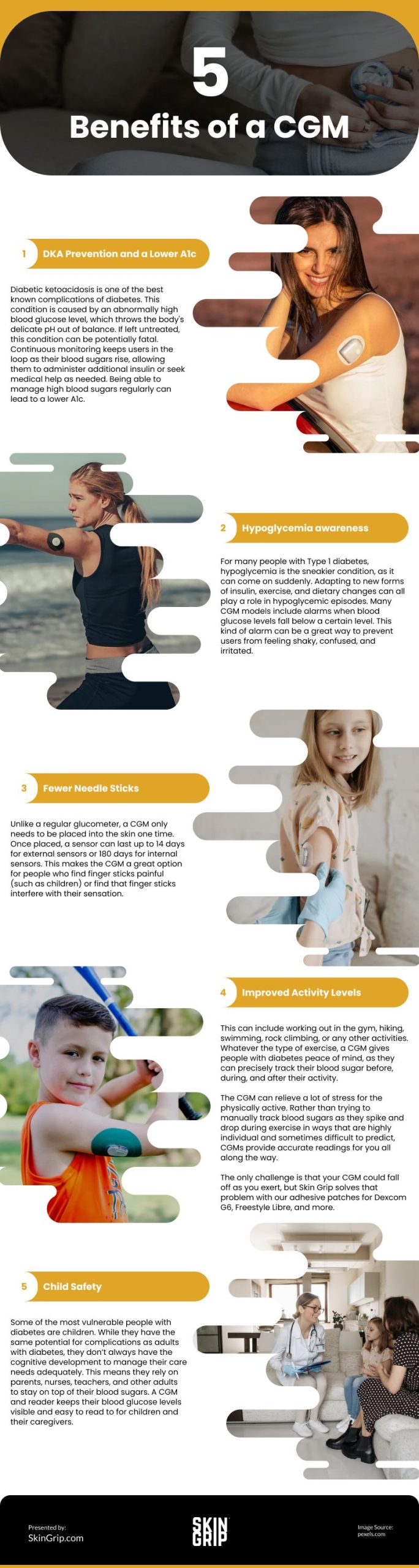 5 Benefits of a CGM Infographic