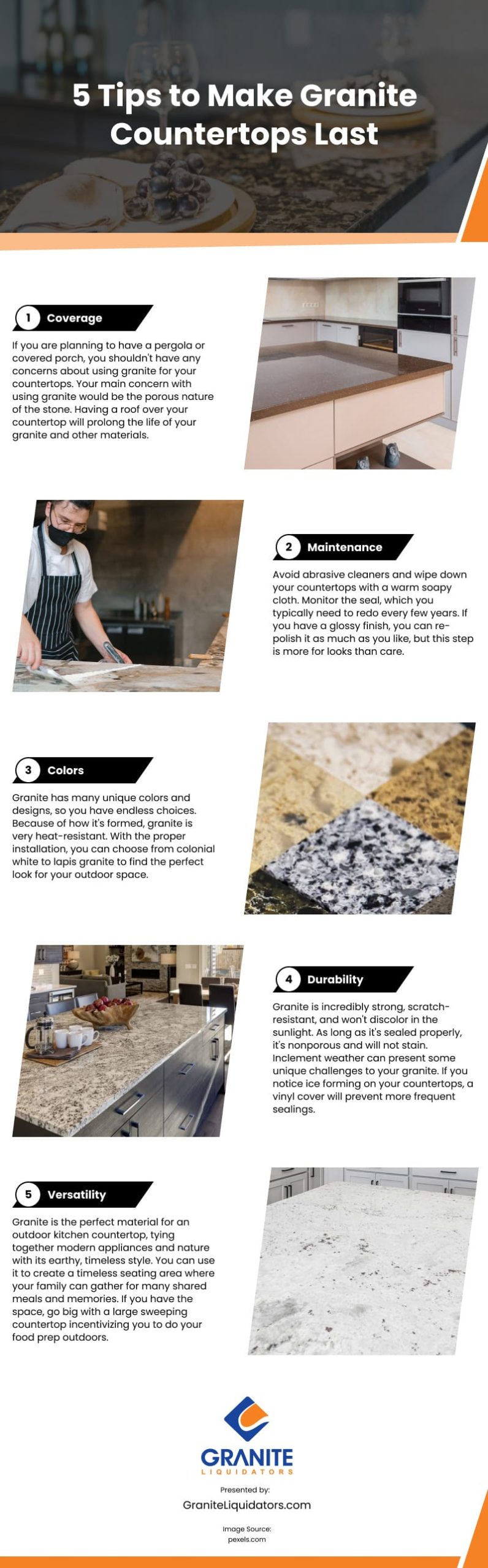 5 Tips to Make Granite Countertops Last Infographic