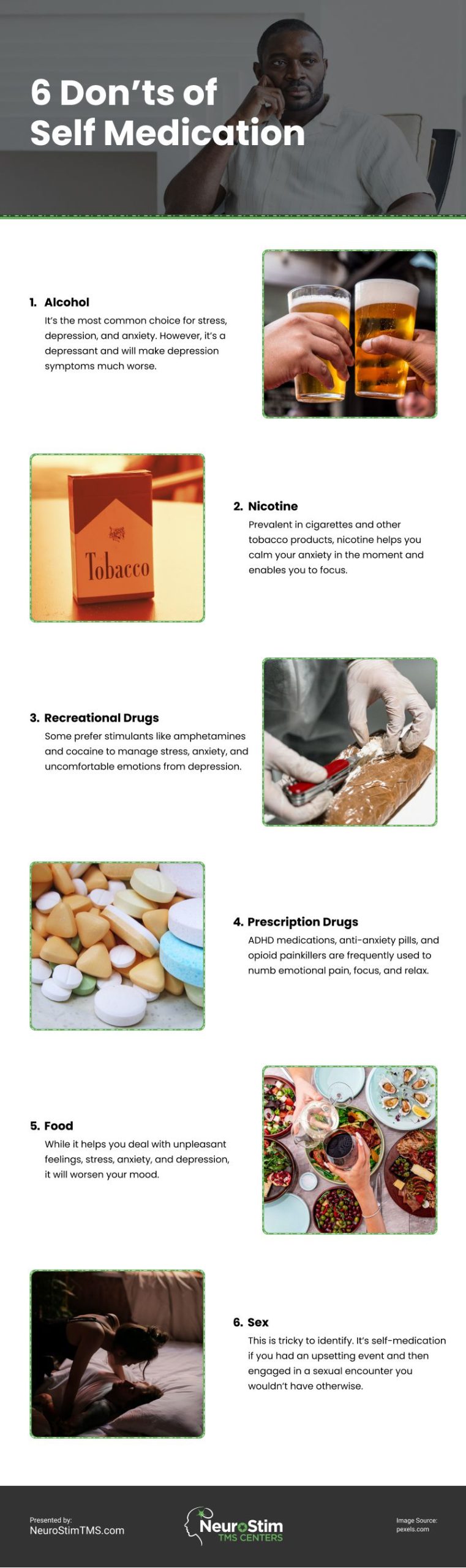 6 Don'ts of Self Medication Infographic