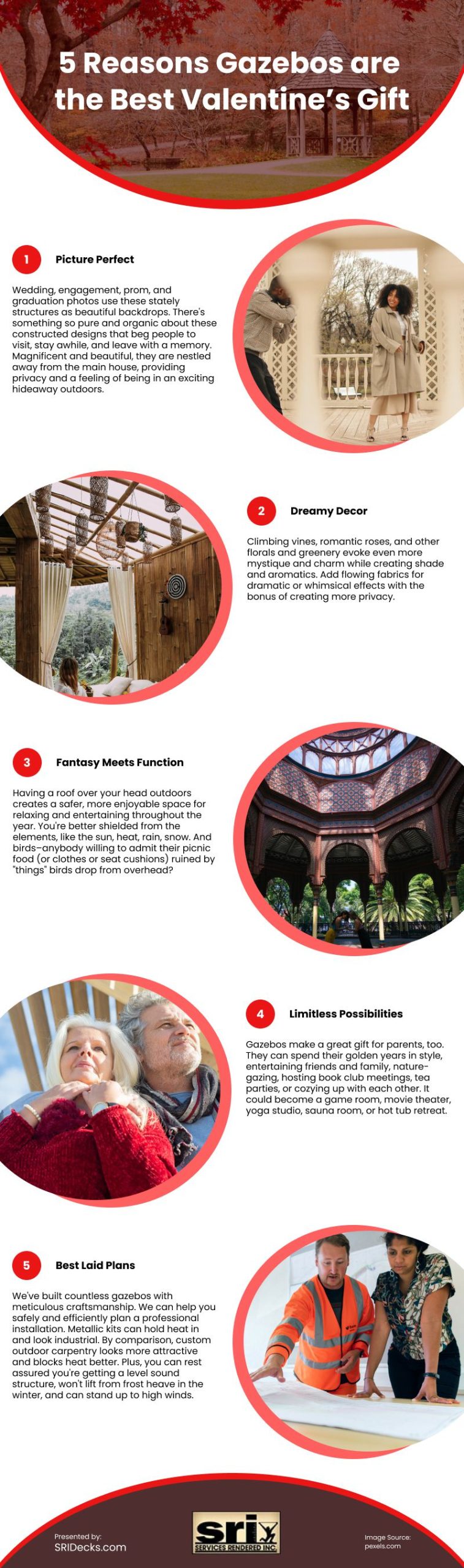 5 Reasons Gazebos are the Best Valentine's Gift Infographic